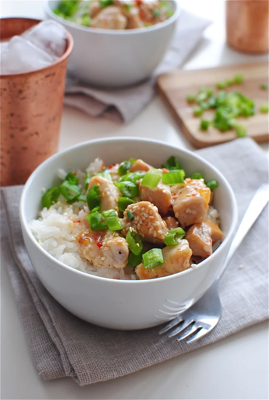 Sweet Chili Chicken with Coconut Rice