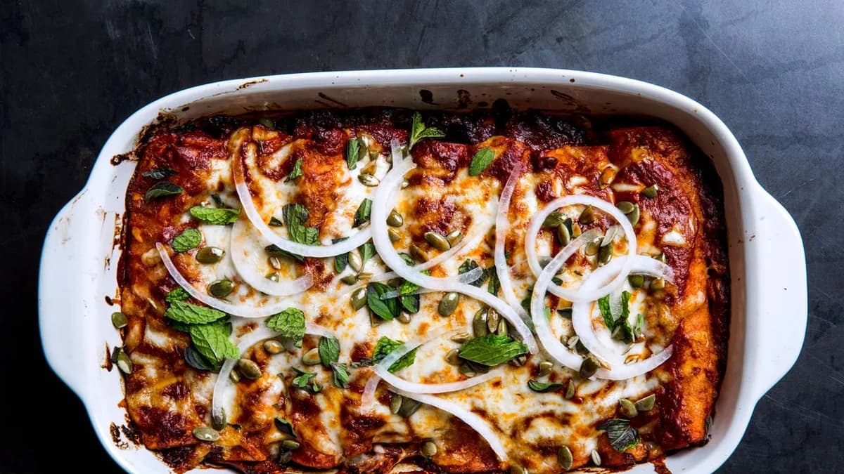 Winter Squash and Short-Rib Enchiladas