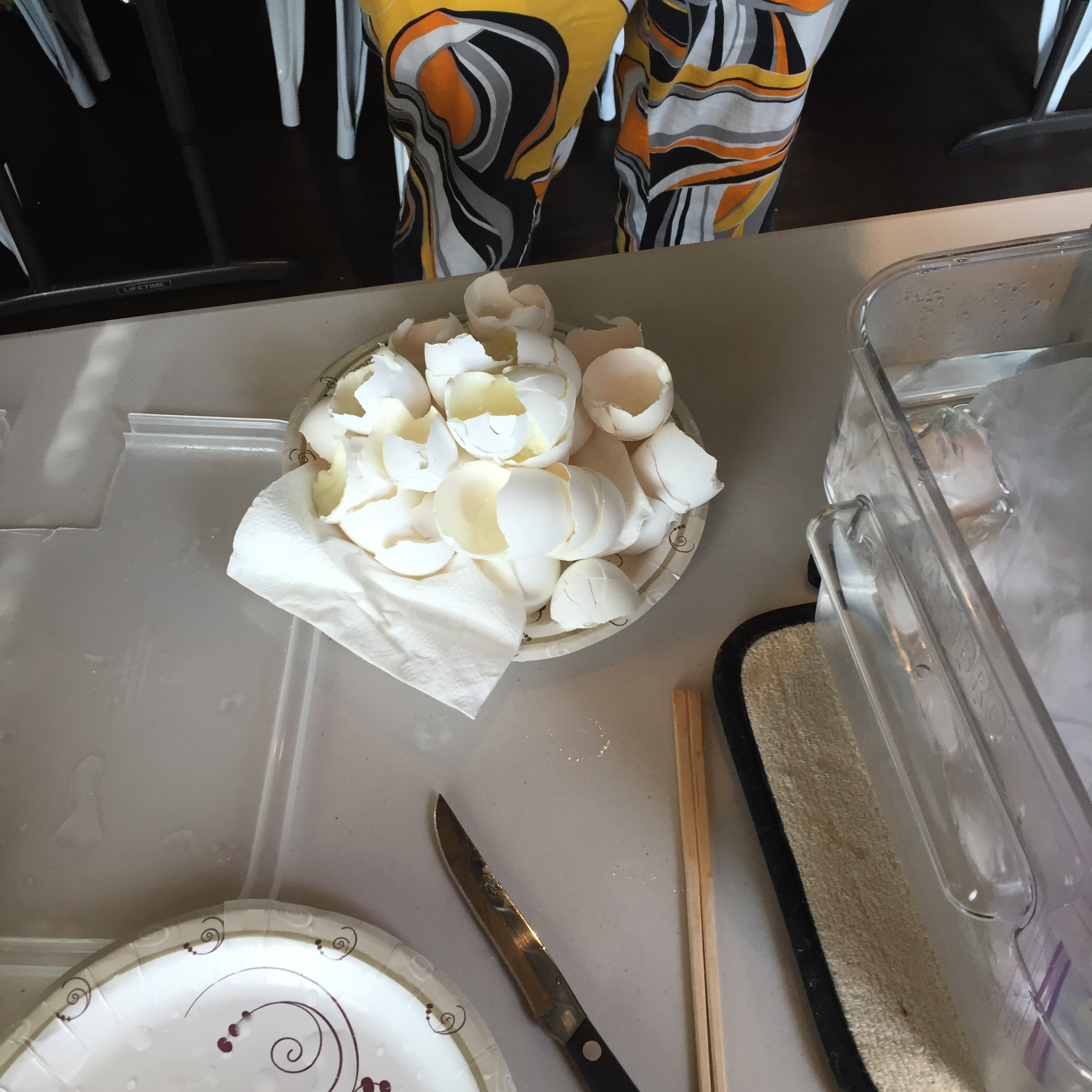 Cleaning up from sous vide eggs