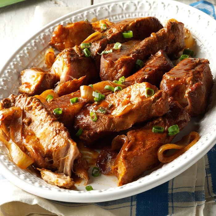 Country-Style Ribs with Apple-Bourbon Barbecue Sauce
